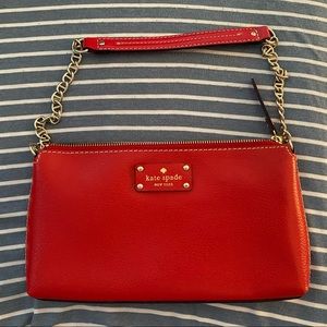 Kate Spade red leather purse